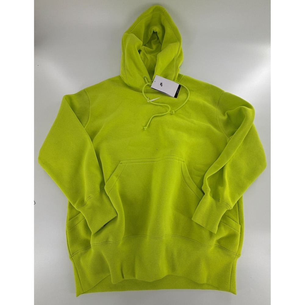 Nike Phoenix Fleece Oversized Womens Pullover Hoodie Size L Green DQ5860-389
